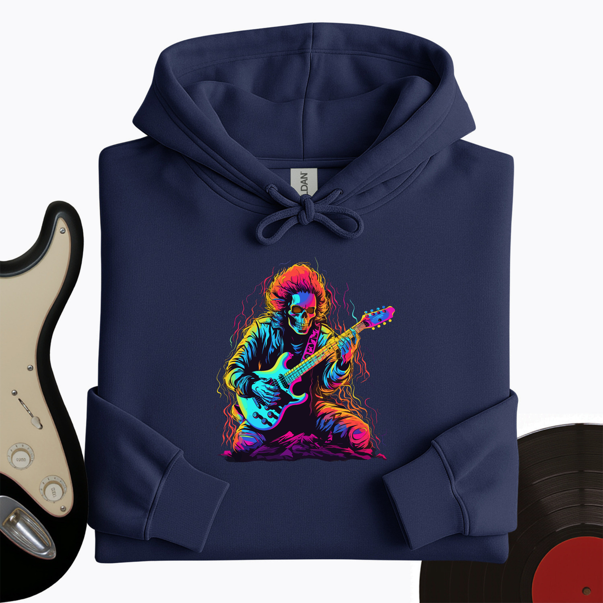 Pastel Skeleton Guitar Hoodie product image 3