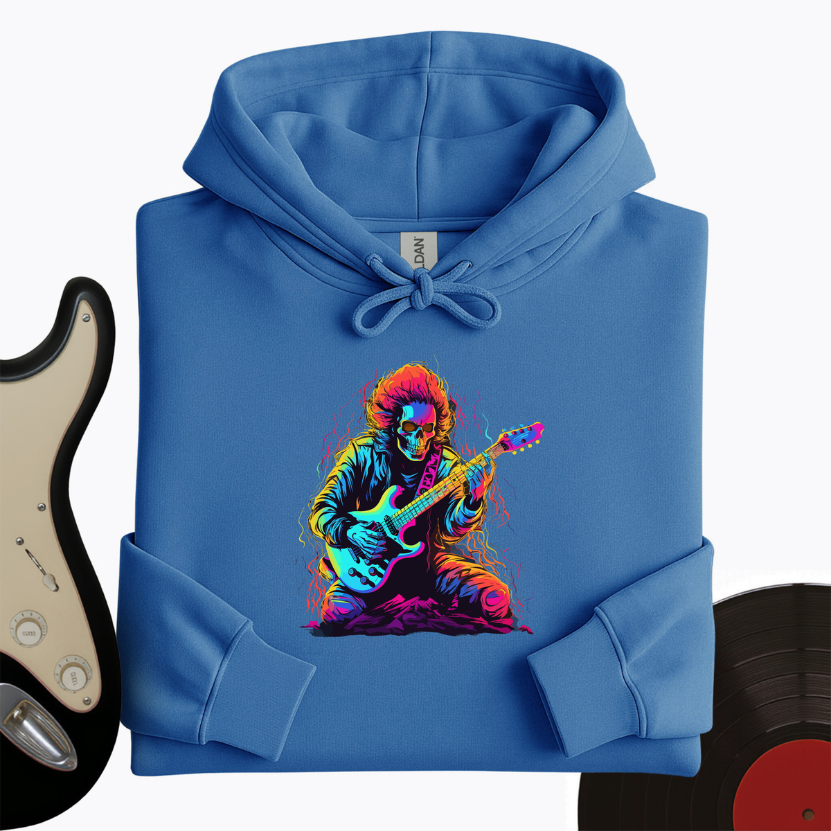 Pastel Skeleton Guitar Hoodie product image 7