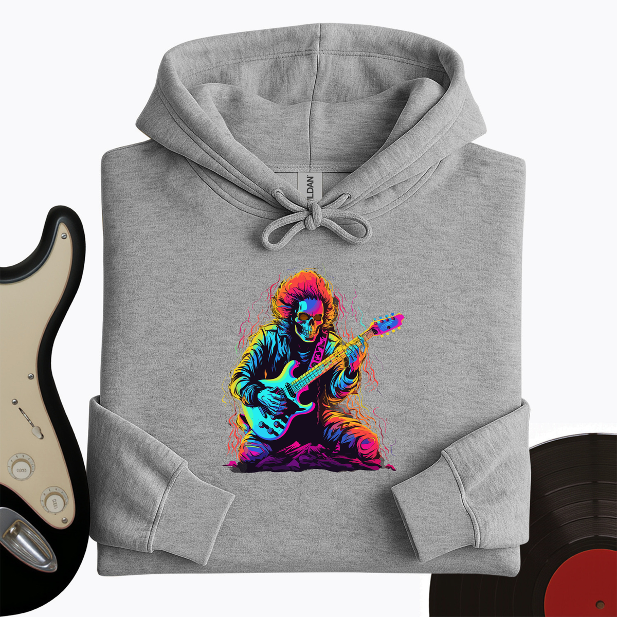 Pastel Skeleton Guitar Hoodie product image 4