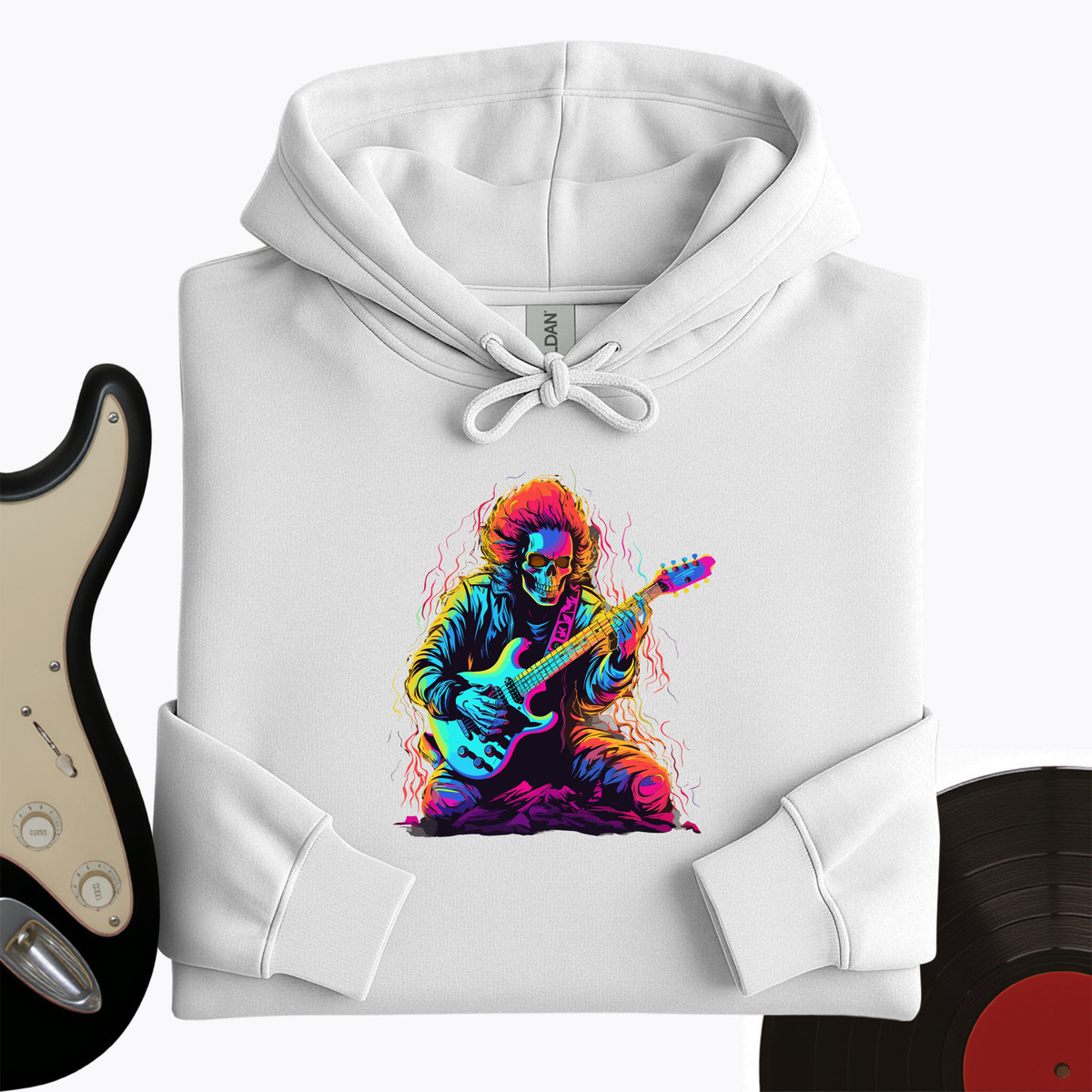 Pastel Skeleton Guitar Hoodie product image 5