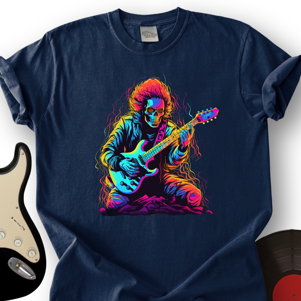 Pastel Skeleton Guitar T-Shirt product image 3