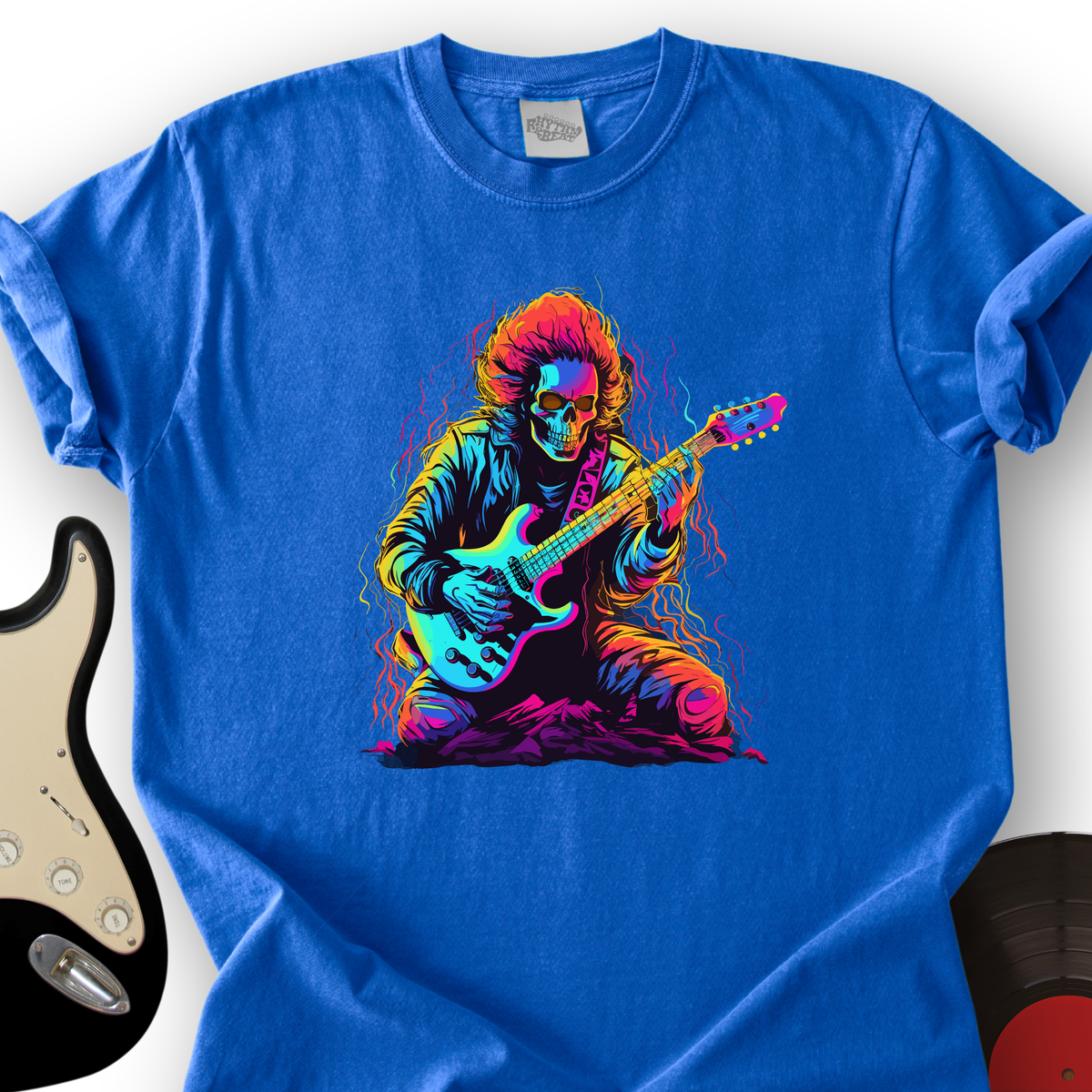 Pastel Skeleton Guitar T-Shirt product image 4
