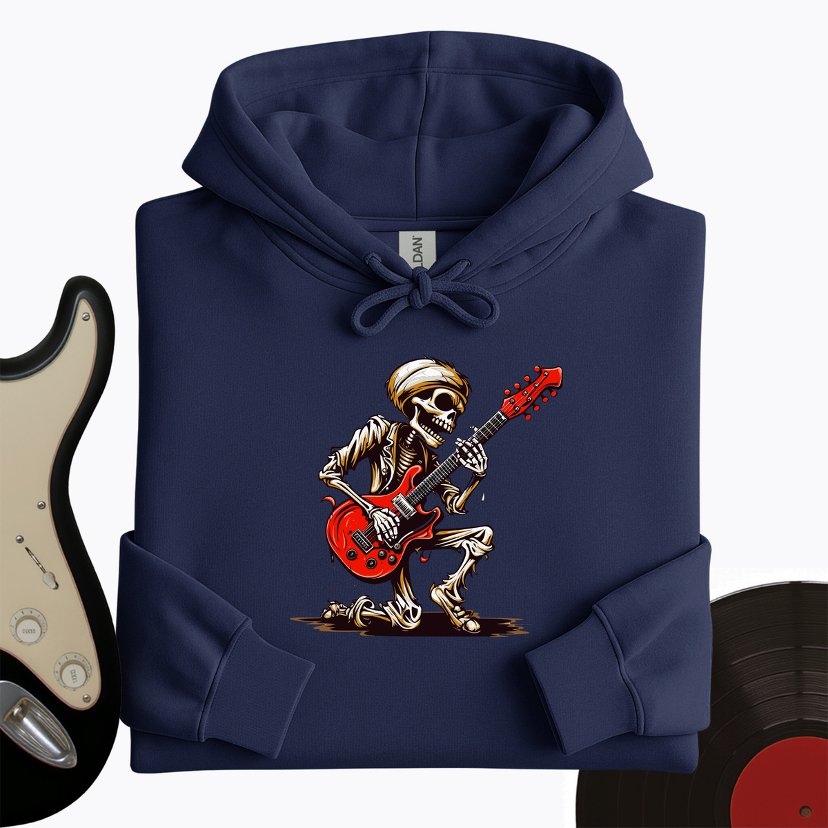 Skeleton Guitar Cartoon Hoodie product image 4