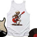 Skeleton Guitar Cartoon Tank Top