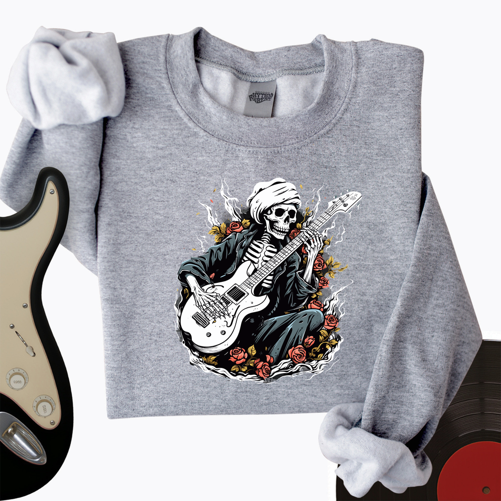 Skeleton Playing Music Crewneck product image 3