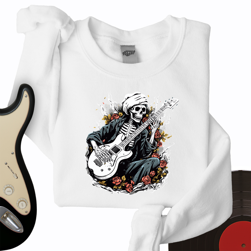 Skeleton Playing Music Crewneck product image 4