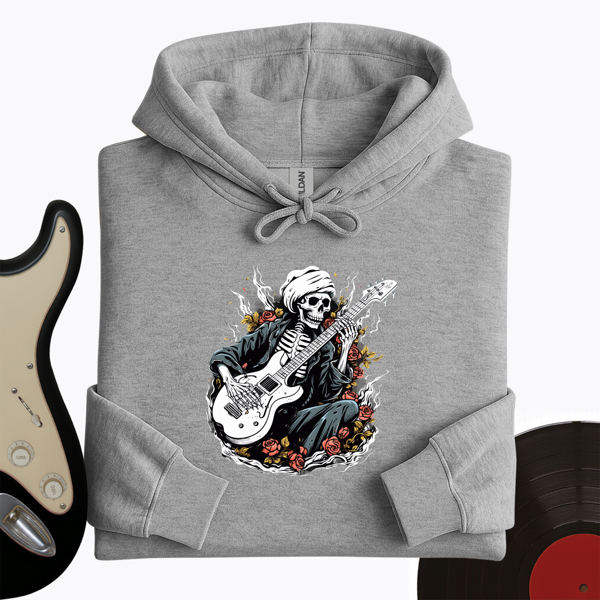 Skeleton Playing Music Hoodie product image 5