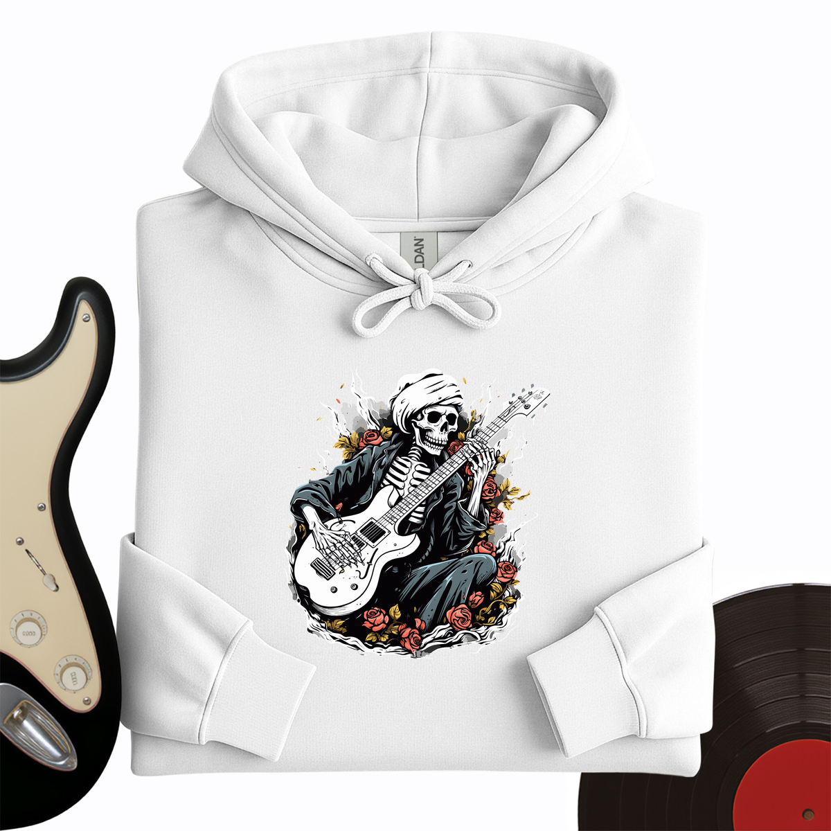 Skeleton Playing Music Hoodie product image 6