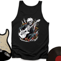 Skeleton Playing Music Tank Top