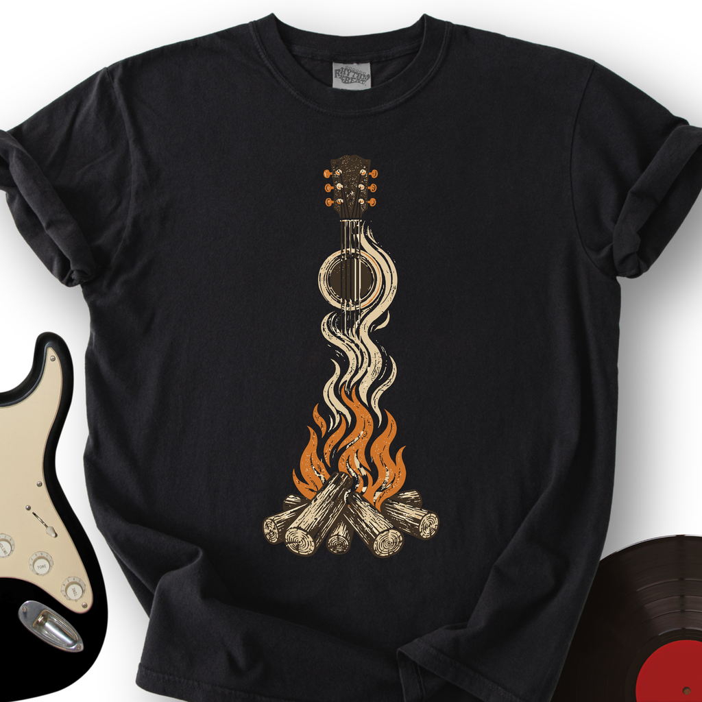Campfire Guitar T-Shirt product image 6