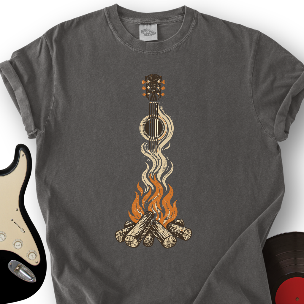 Campfire Guitar T-Shirt product image 2