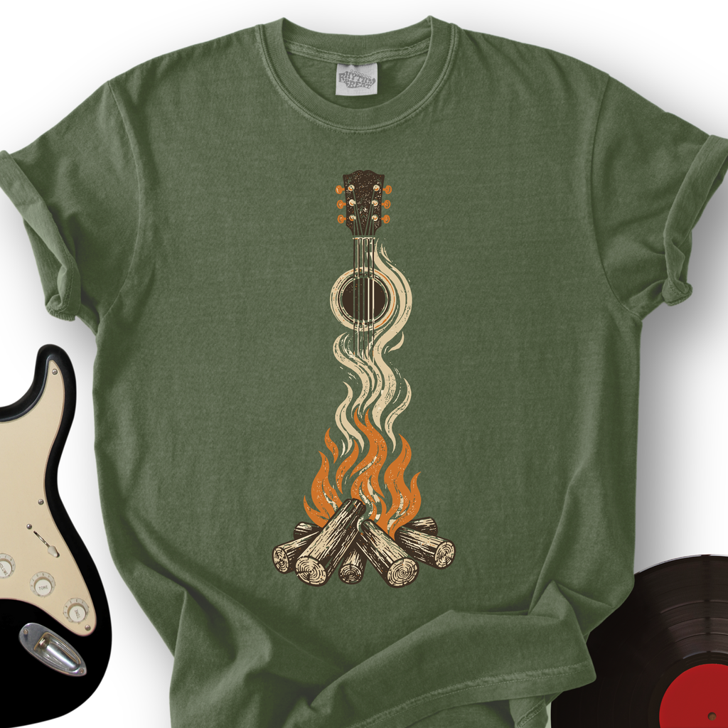 Campfire Guitar T-Shirt product image 7