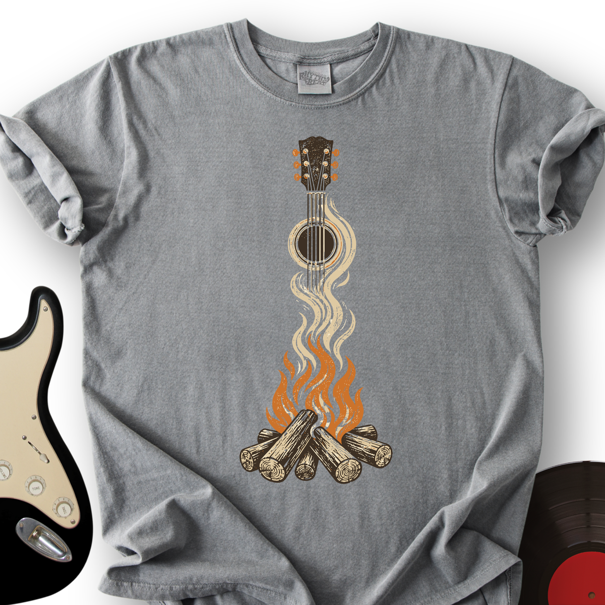 Campfire Guitar T-Shirt product image 4