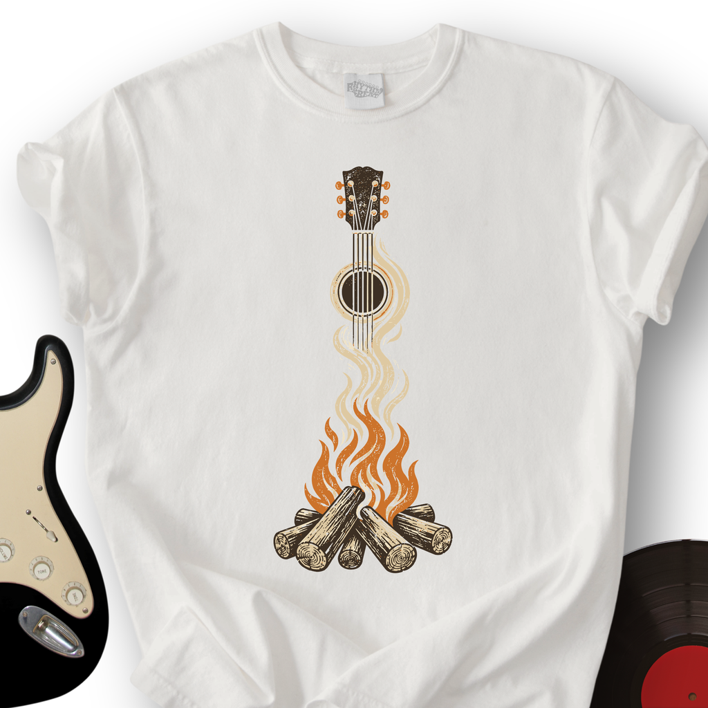 Campfire Guitar T-Shirt product image 5