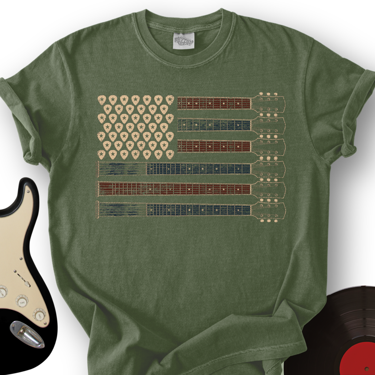 250 Flag Guitar T-Shirt product image 5
