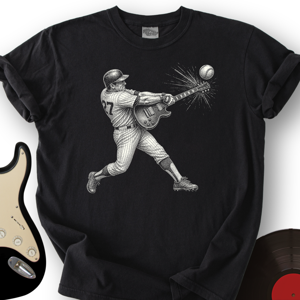 Baseball Guitar T-Shirt product image 4