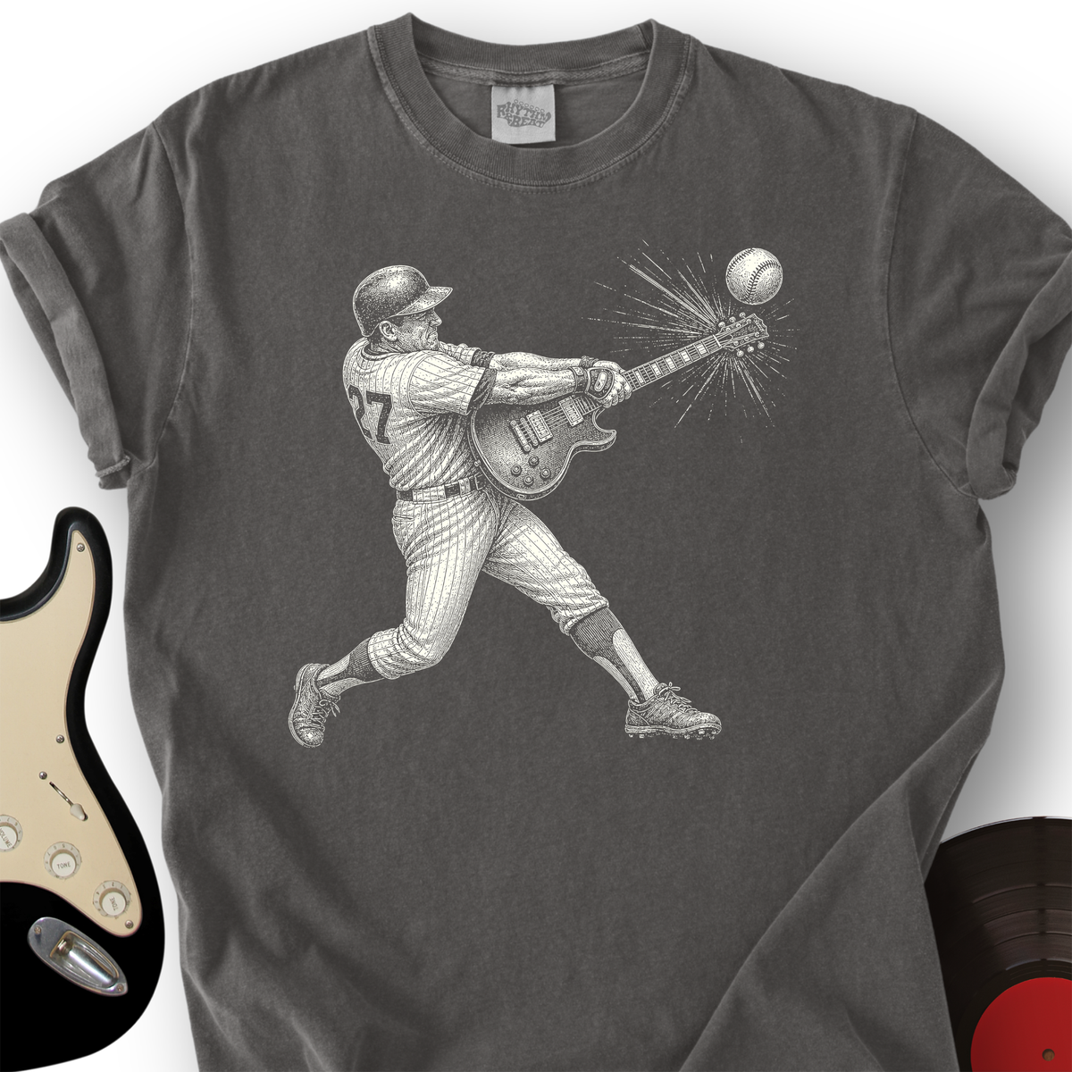Baseball Guitar T-Shirt product image 1