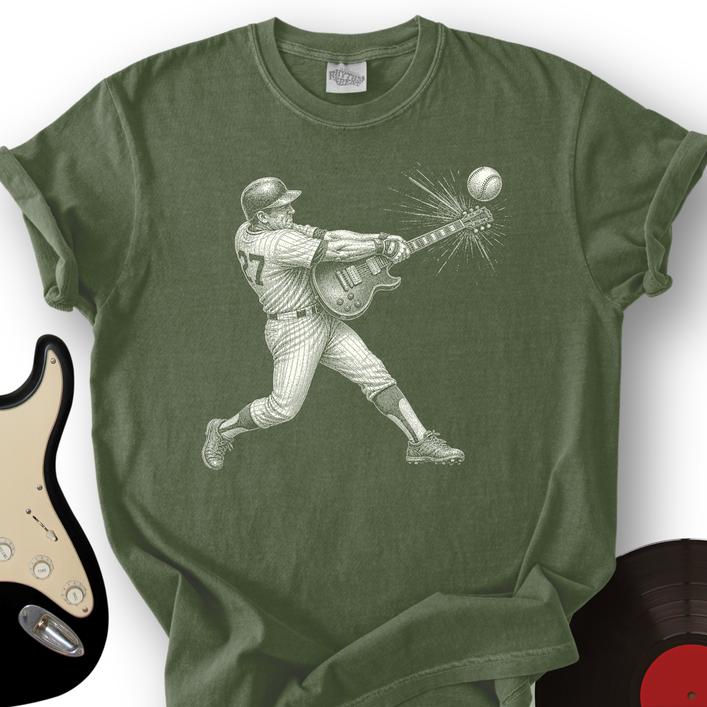 Baseball Guitar T-Shirt product image 5