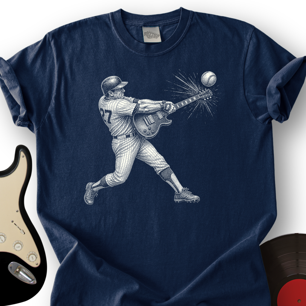 Baseball Guitar T-Shirt product image 2