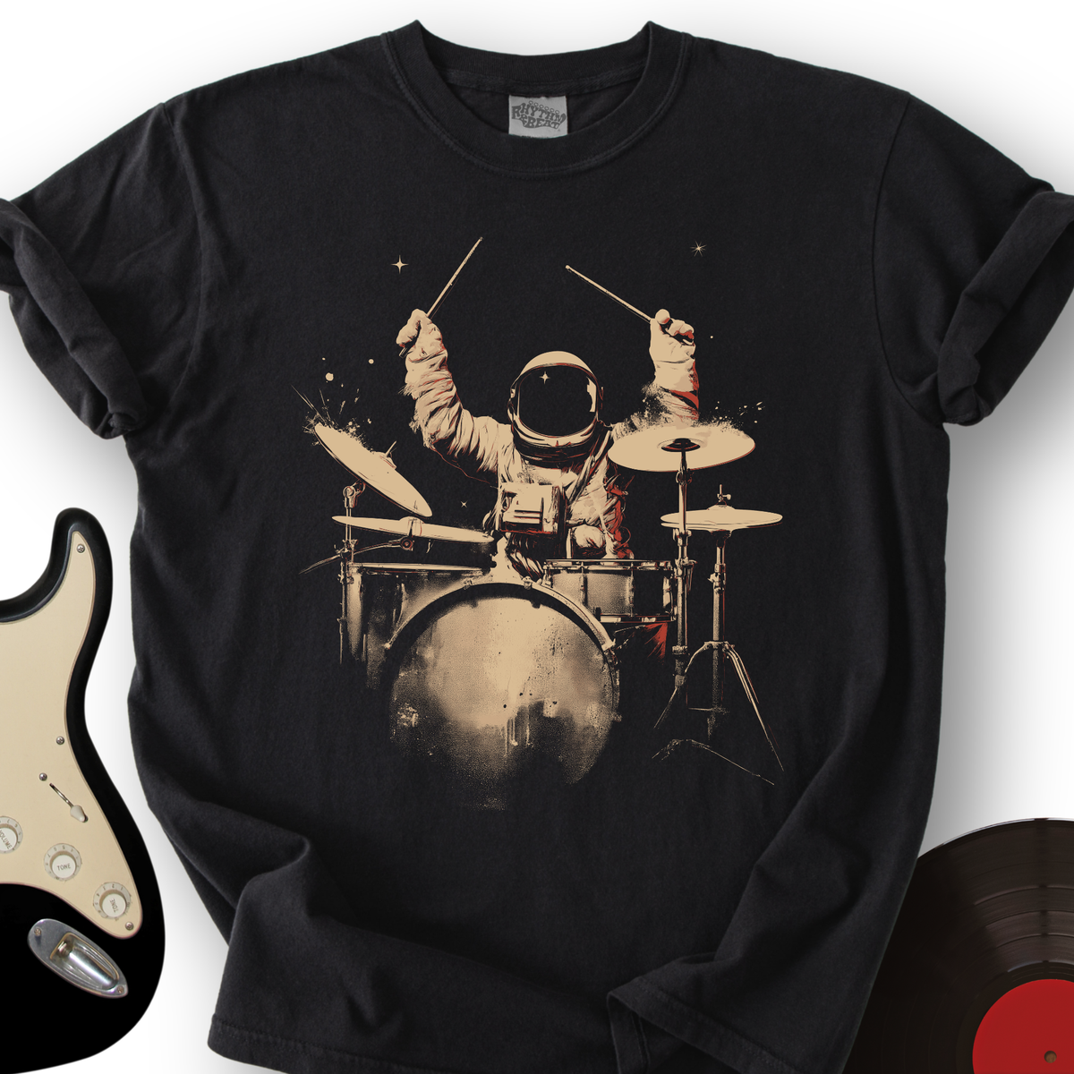 Astronaut Drummer T-Shirt product image 4
