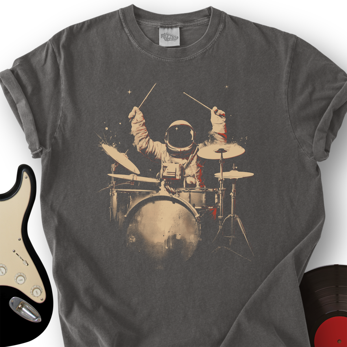 Astronaut Drummer T-Shirt product image 2