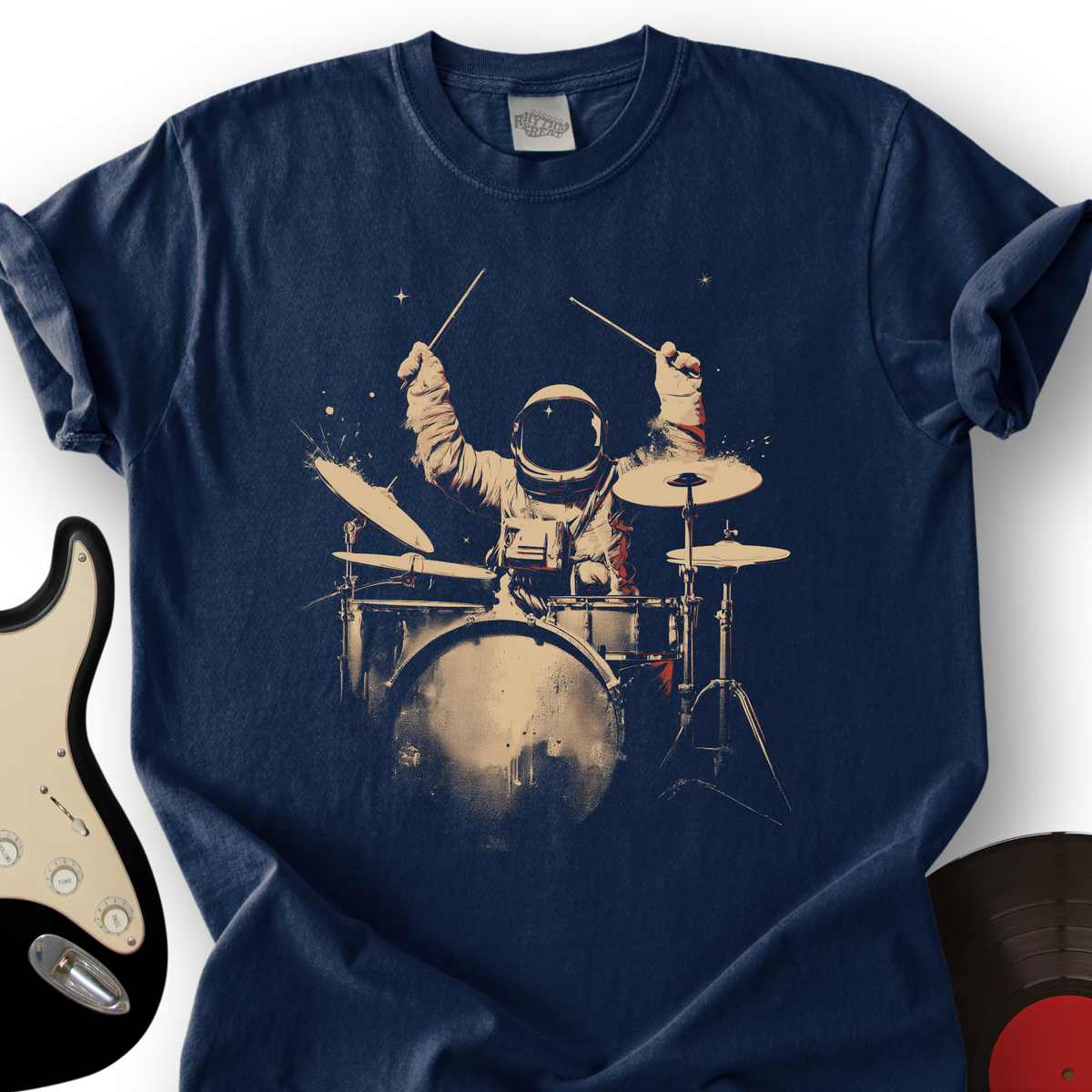 Astronaut Drummer T-Shirt product image 1