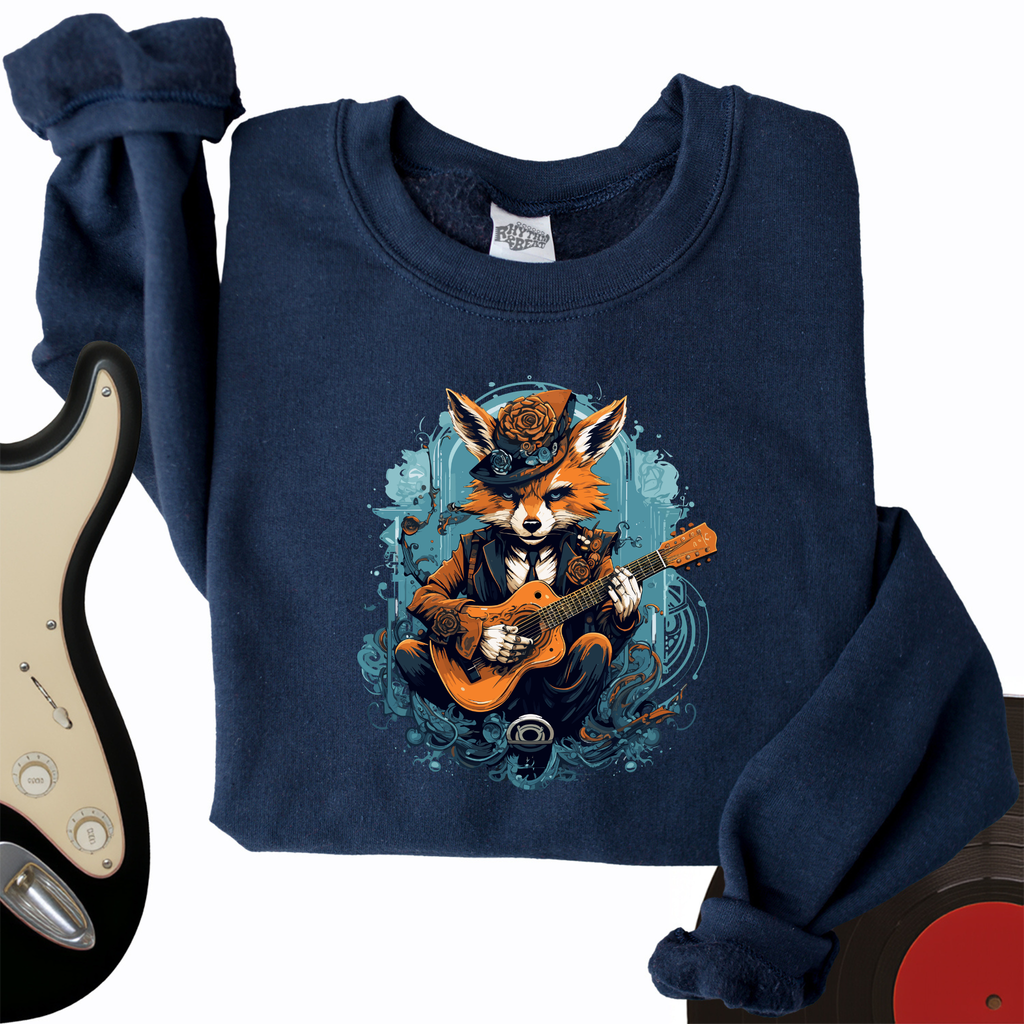 Fox Playing Guitar Crewneck product image 1