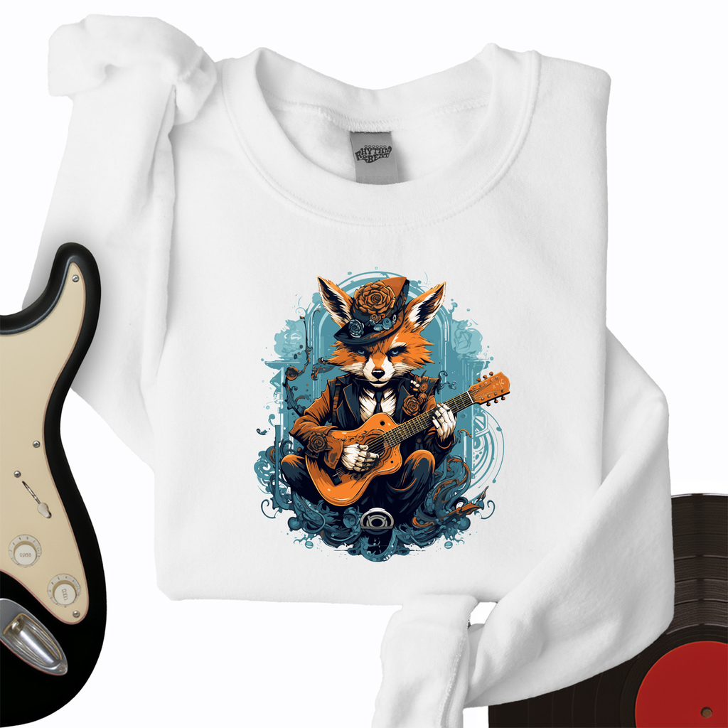 Fox Playing Guitar Crewneck product image 3