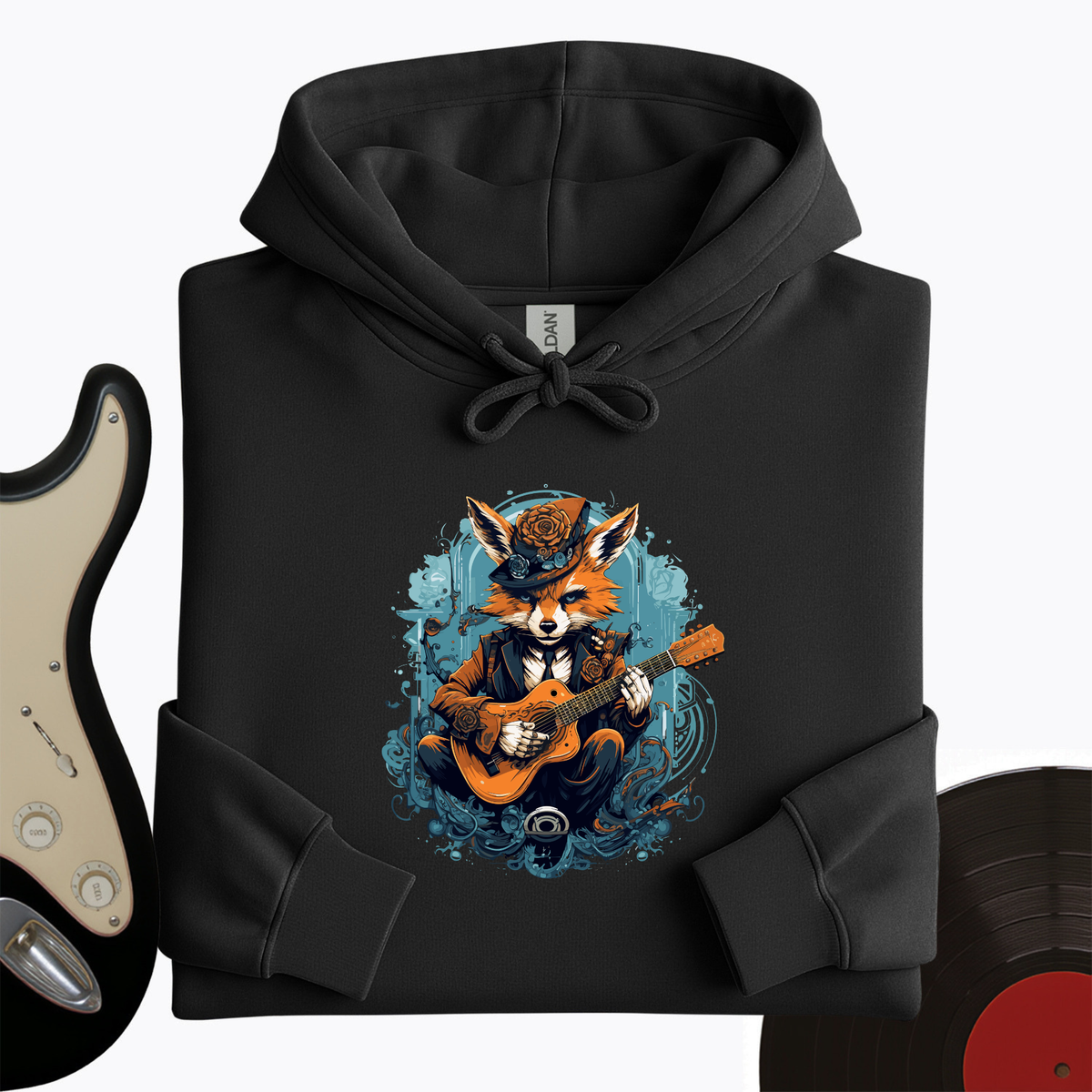 Fox Playing Guitar Hoodie product image 6