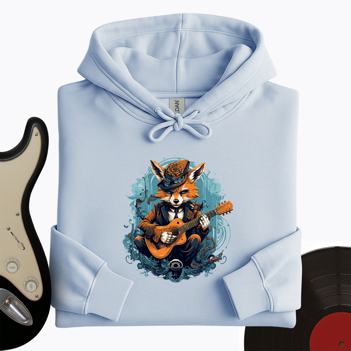 Fox Playing Guitar Hoodie product image 10