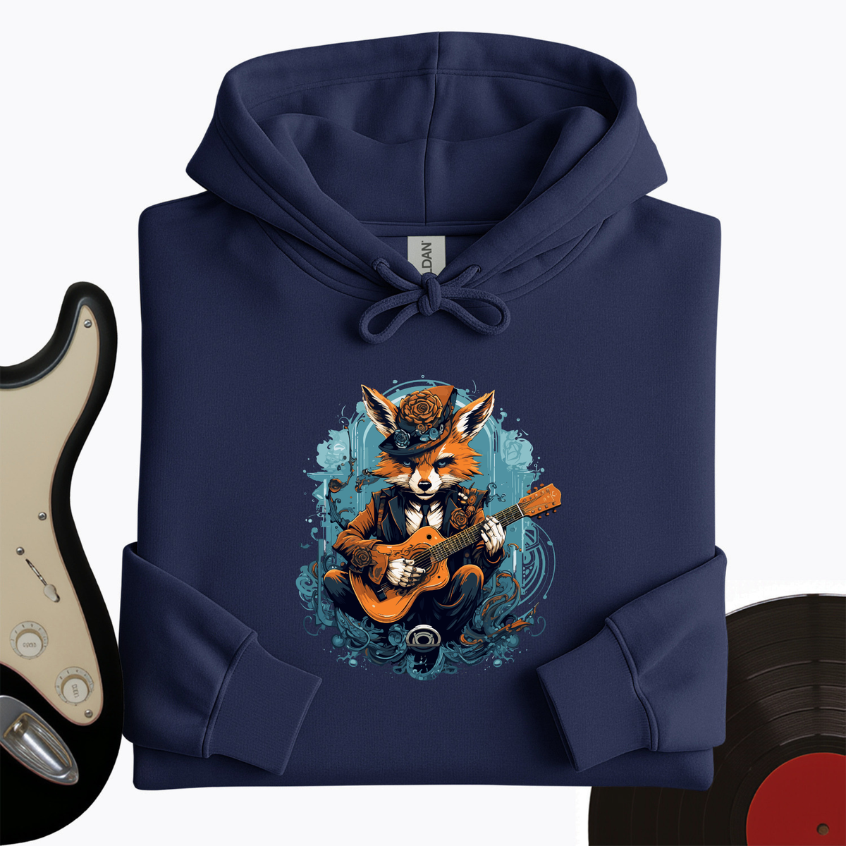 Fox Playing Guitar Hoodie product image 4