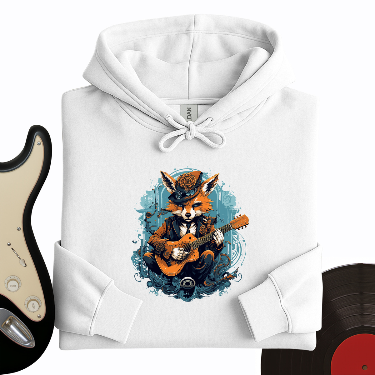 Fox Playing Guitar Hoodie product image 1