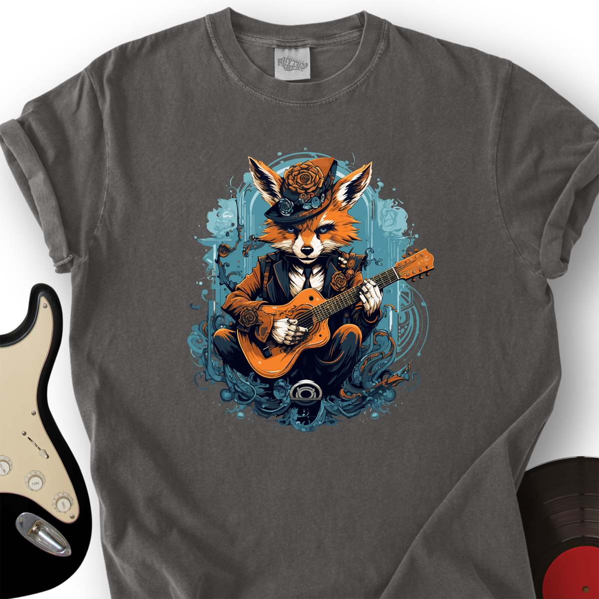Fox Playing Guitar T-Shirt product image 2