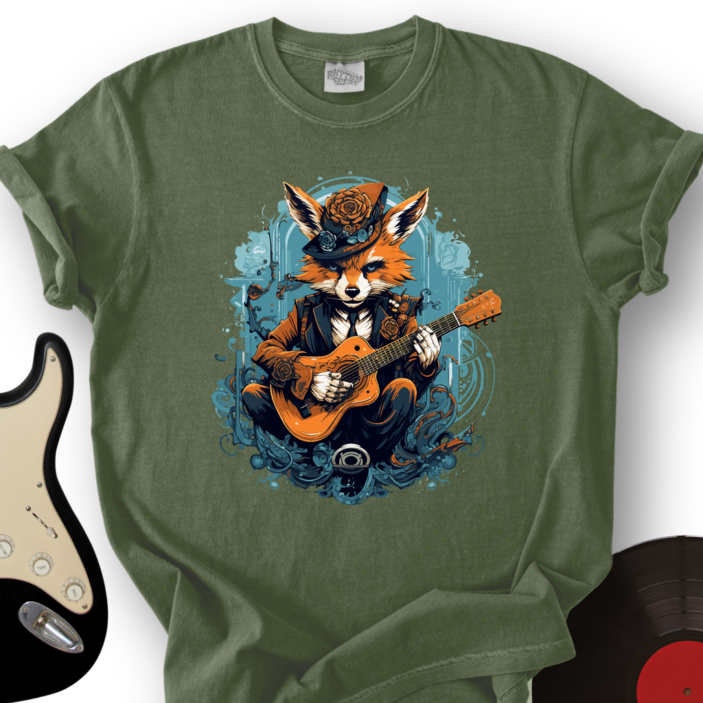 Fox Playing Guitar T-Shirt product image 7