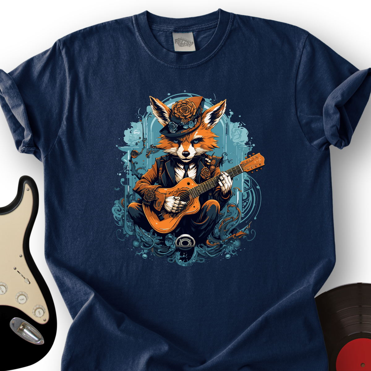 Fox Playing Guitar T-Shirt product image 3