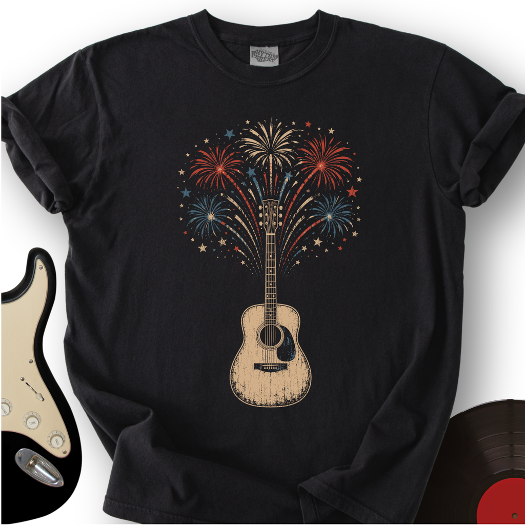 Guitar Fireworks T-Shirt product image 4