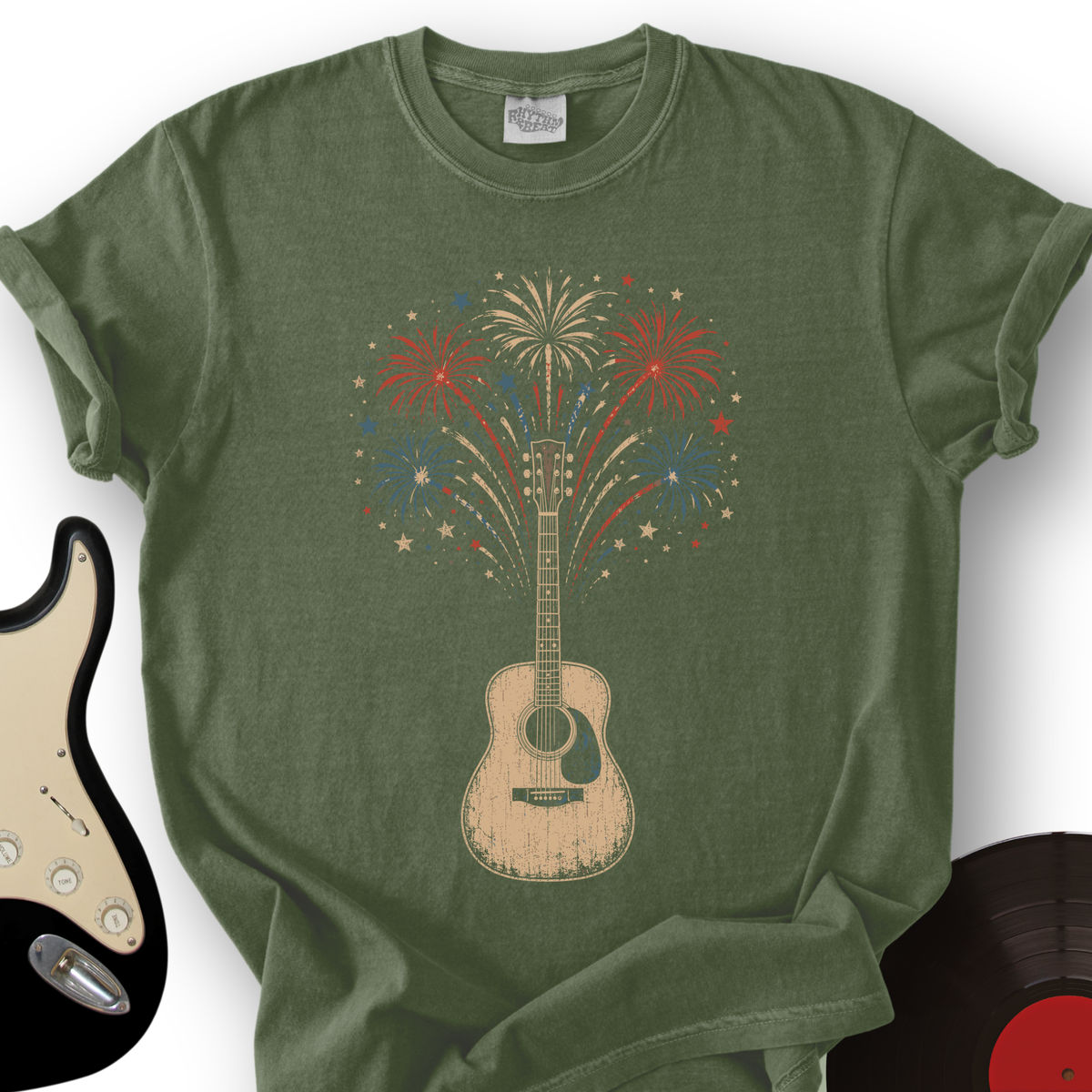 Guitar Fireworks T-Shirt product image 5