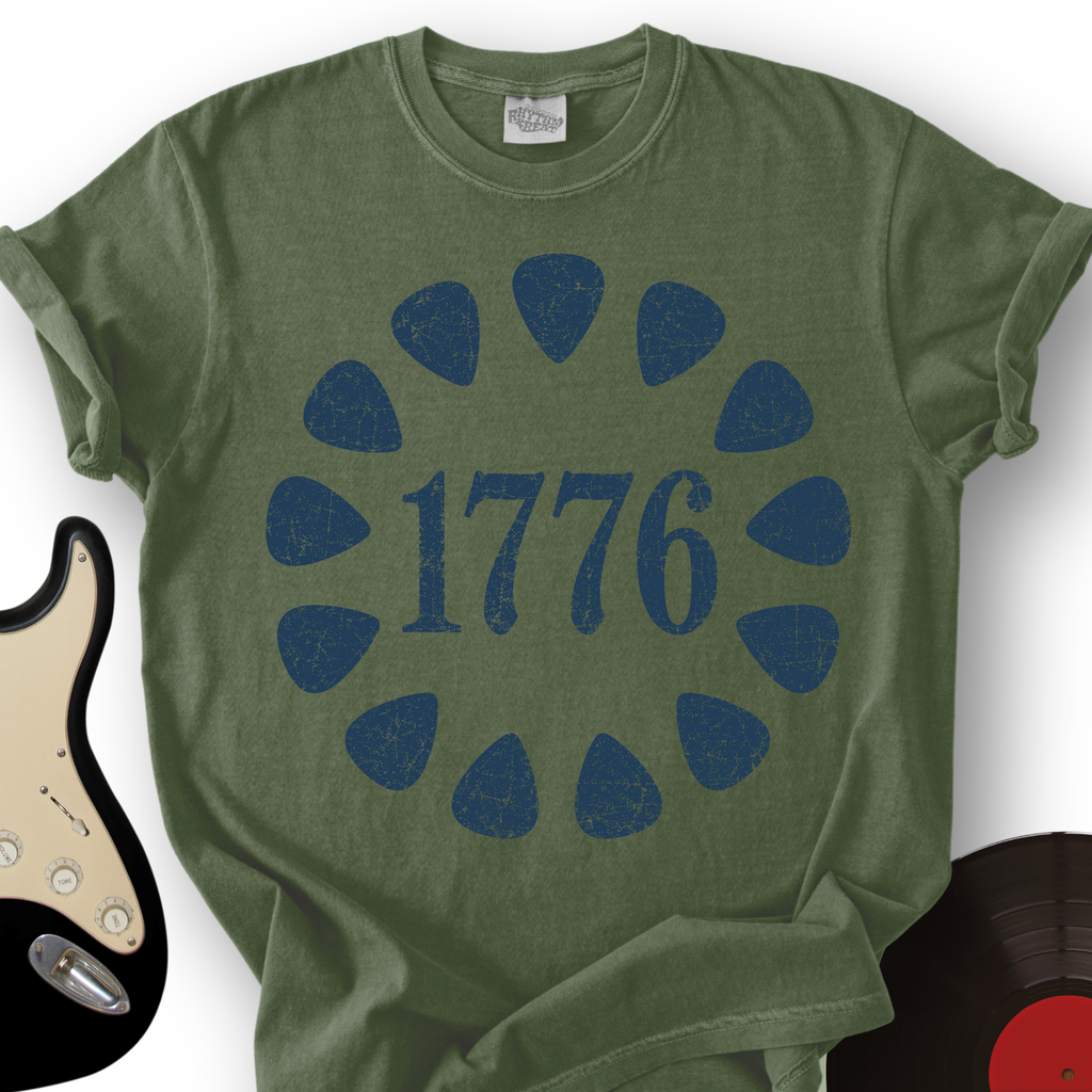 1776 Guitar Picks T-Shirt product image 5