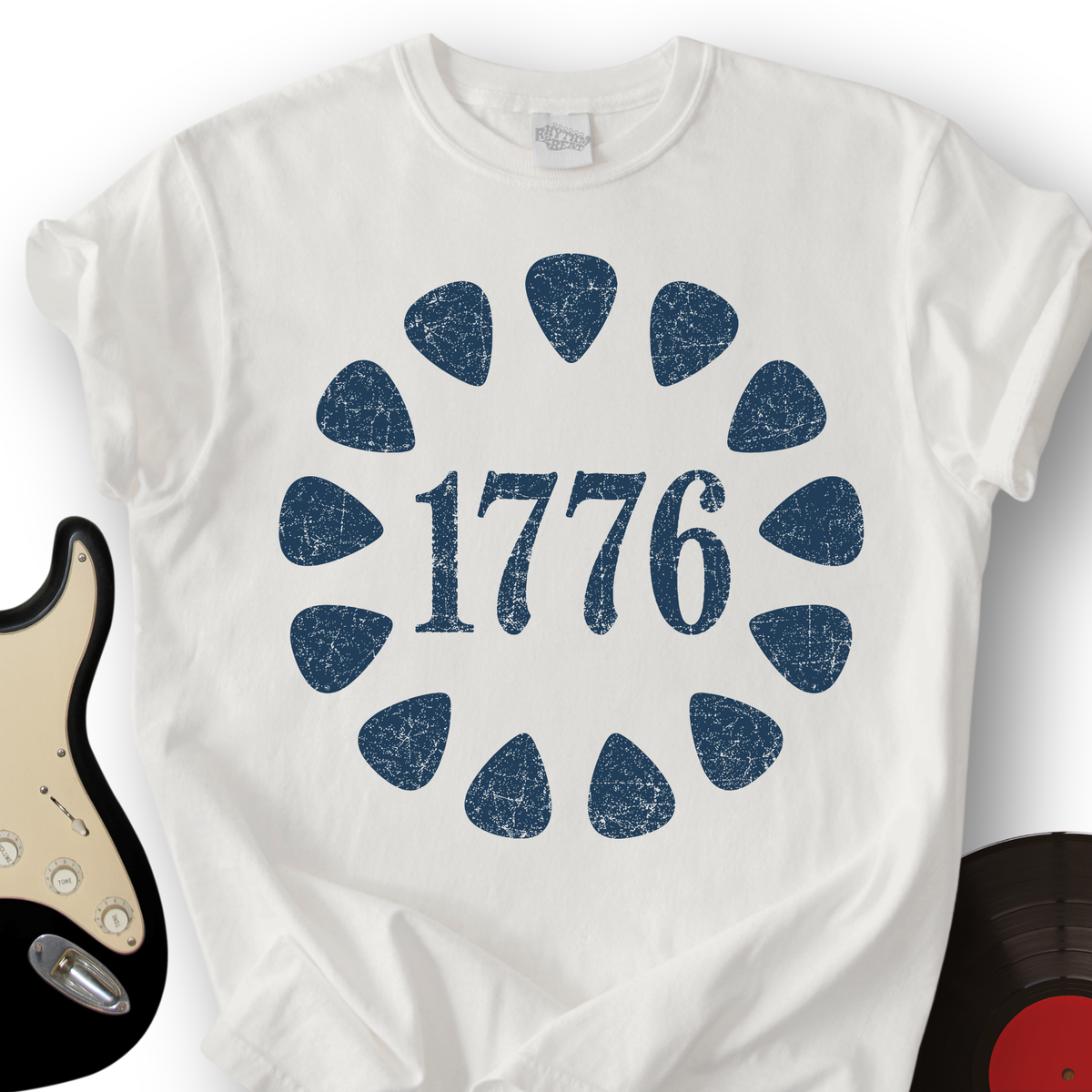 1776 Guitar Picks T-Shirt product image 3
