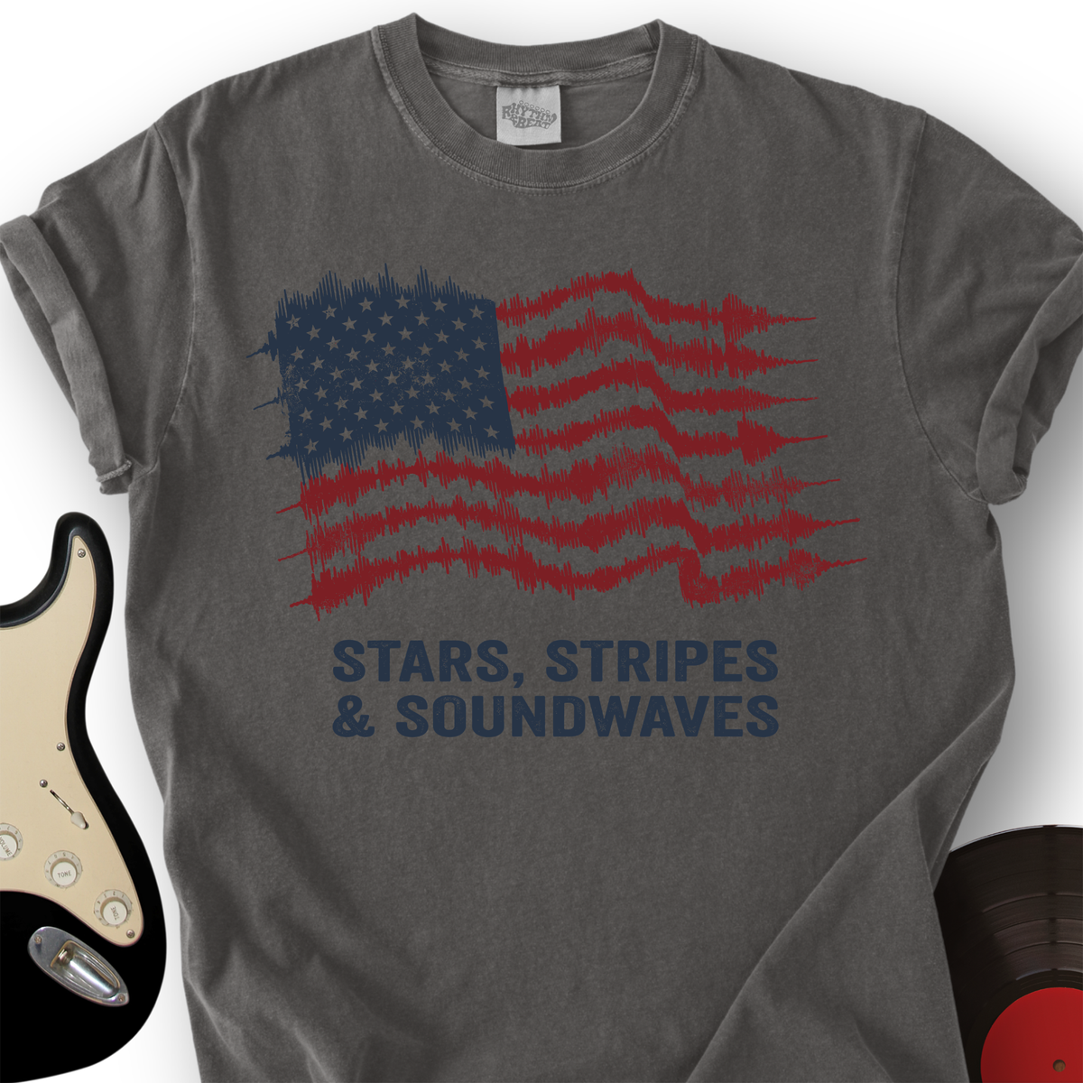 Stars, Stripes and Soundwaves T-Shirt product image 2