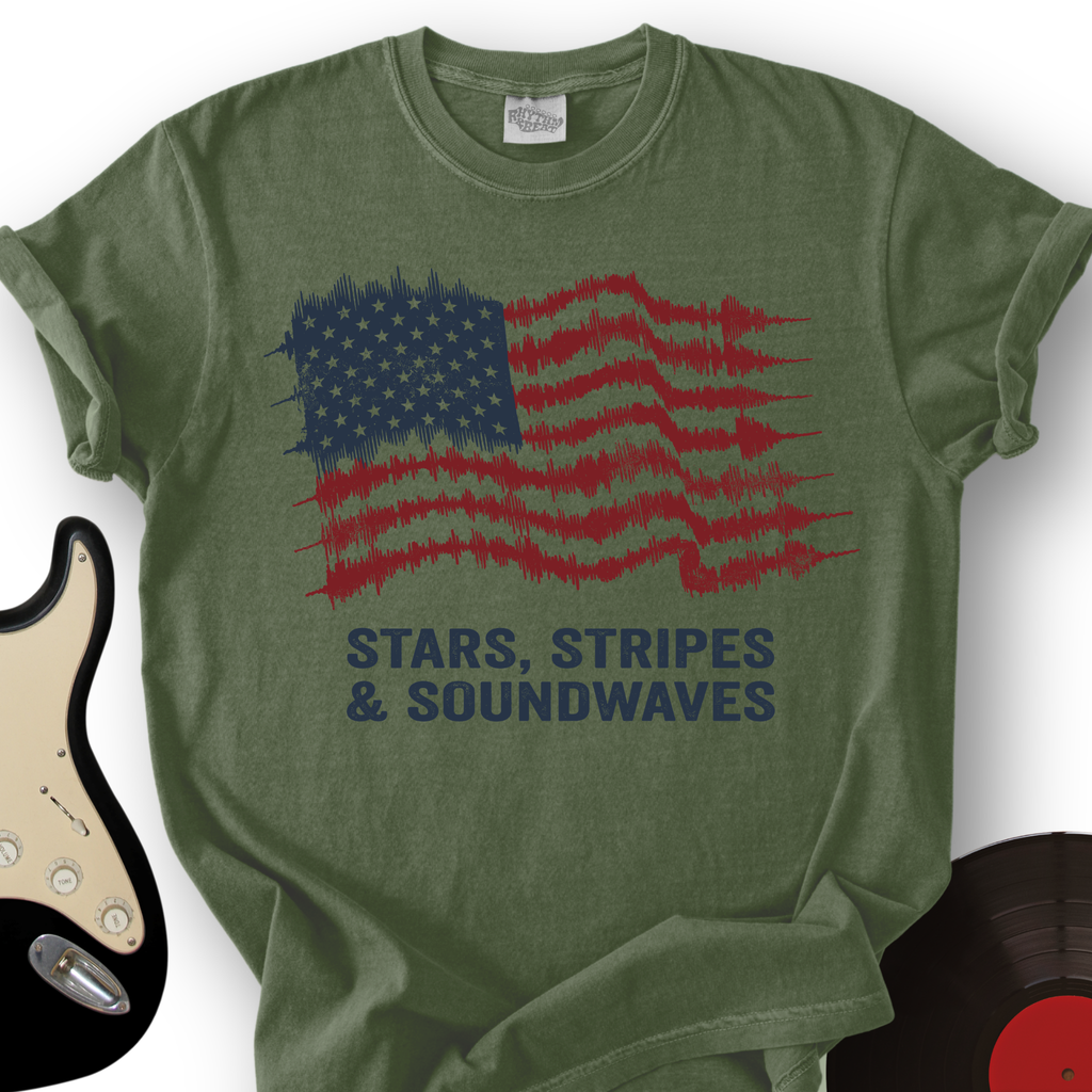 Stars, Stripes and Soundwaves T-Shirt product image 6