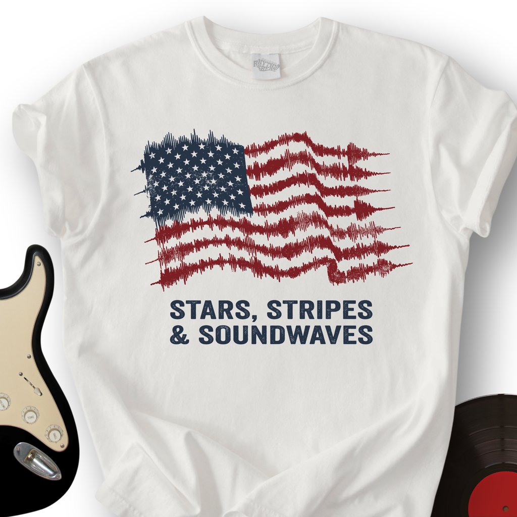 Stars, Stripes and Soundwaves T-Shirt product image 4