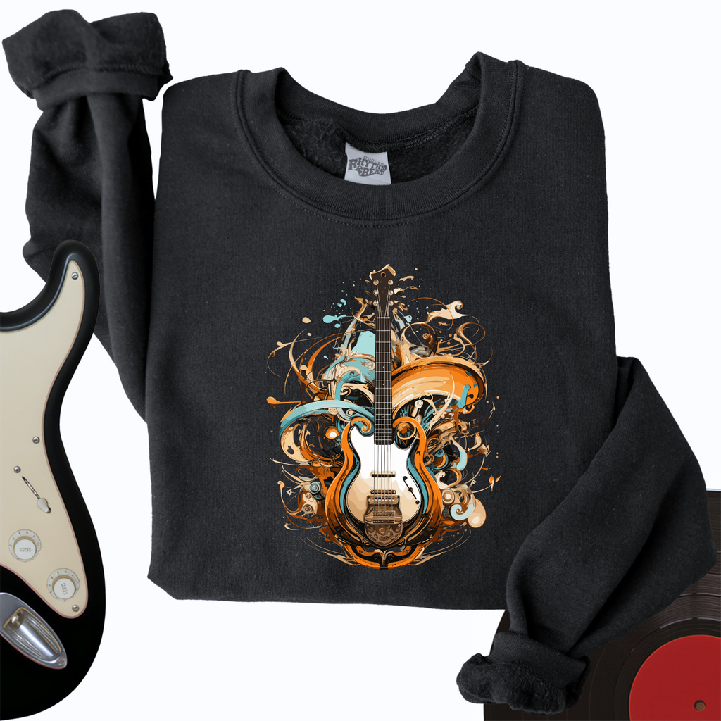 Guitar Steampunk Crewneck product image 4