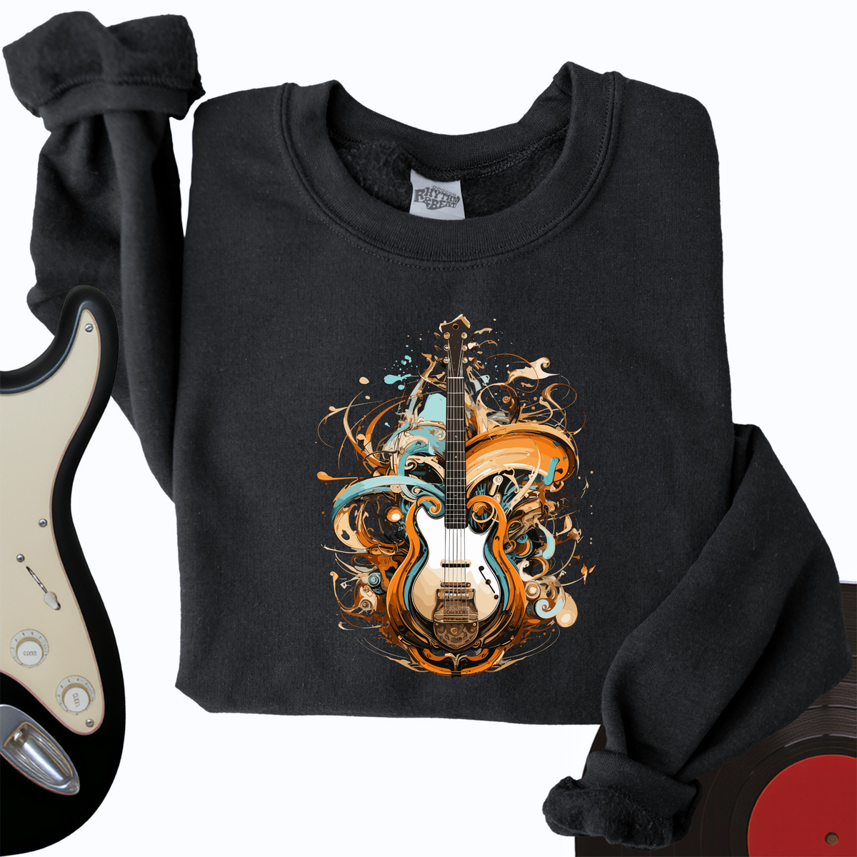 Guitar Steampunk Crewneck product image 4