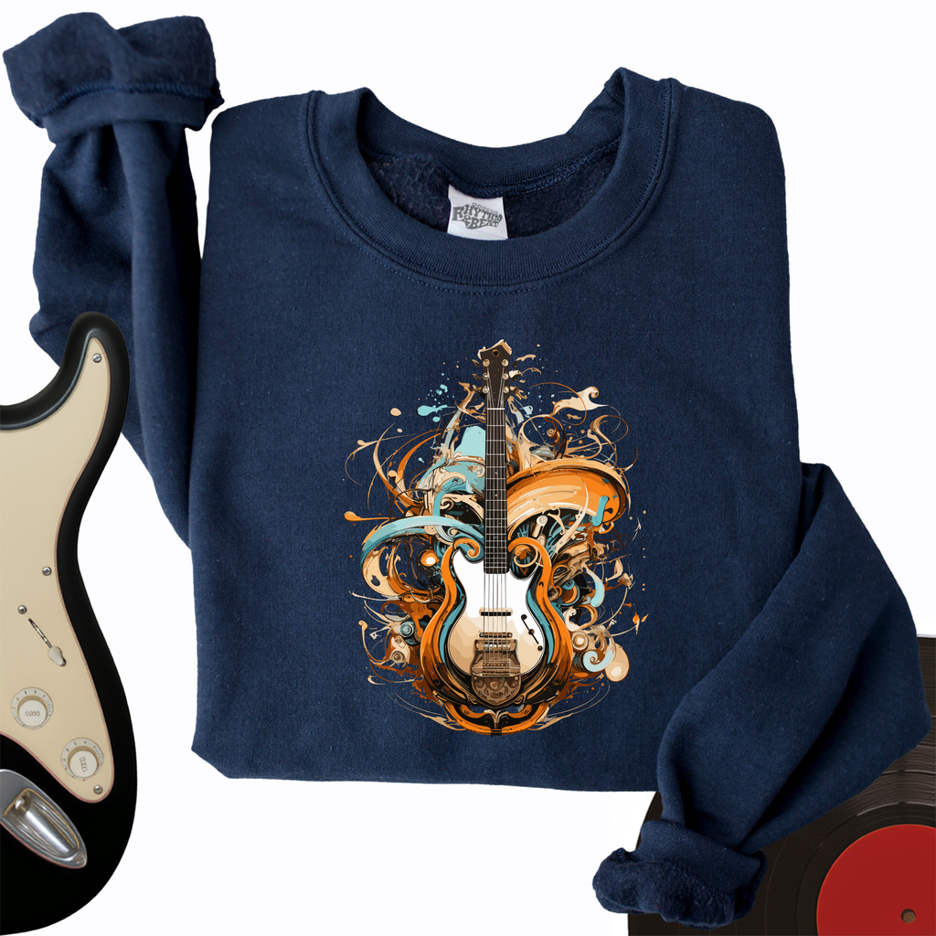 Guitar Steampunk Crewneck product image 2