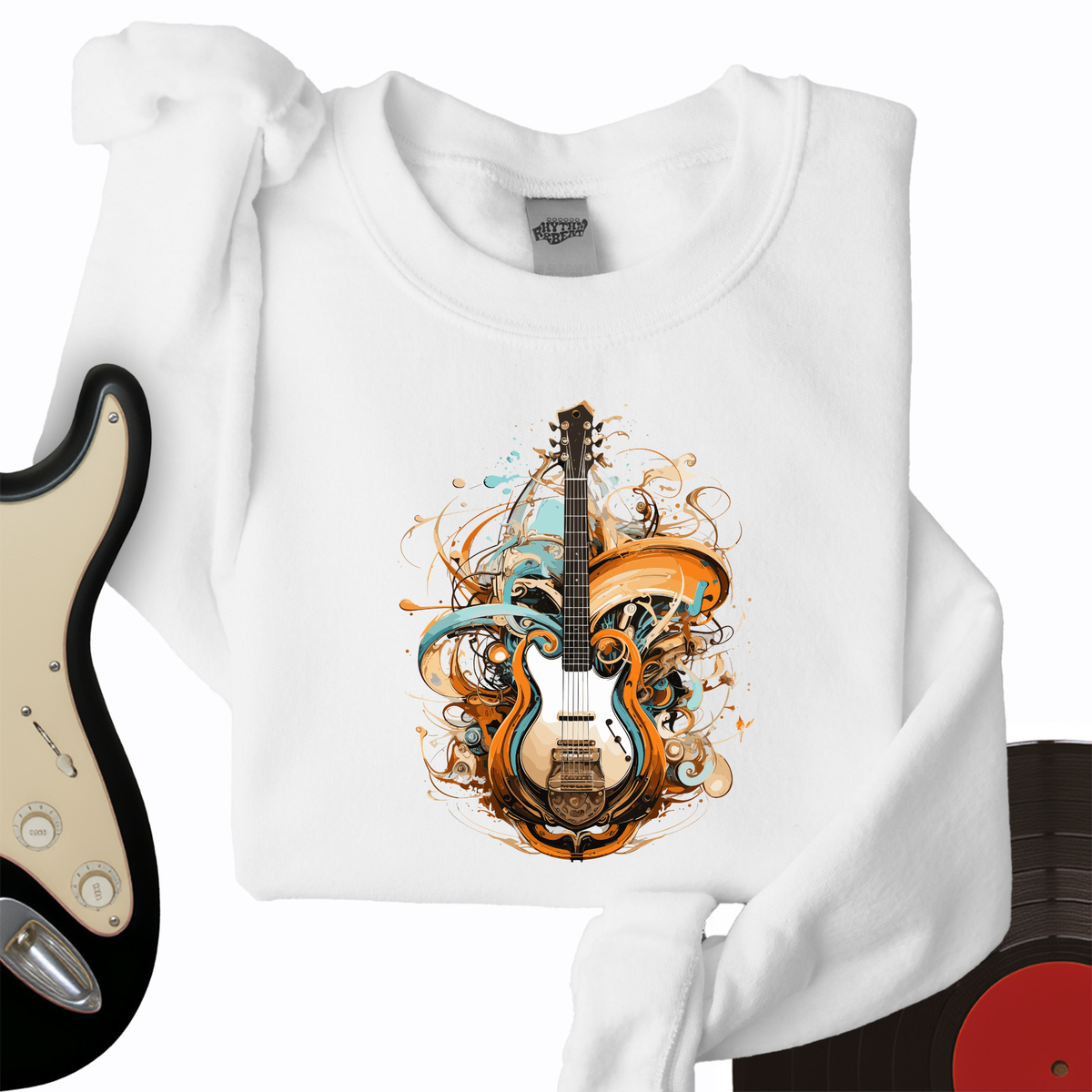 Guitar Steampunk Crewneck product image 3
