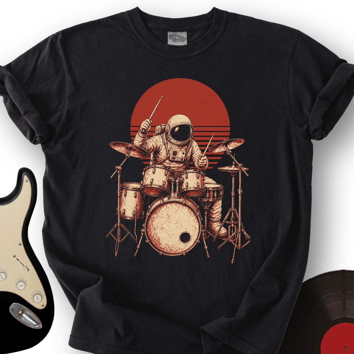 Astronaut Drummer T-Shirt product image 1