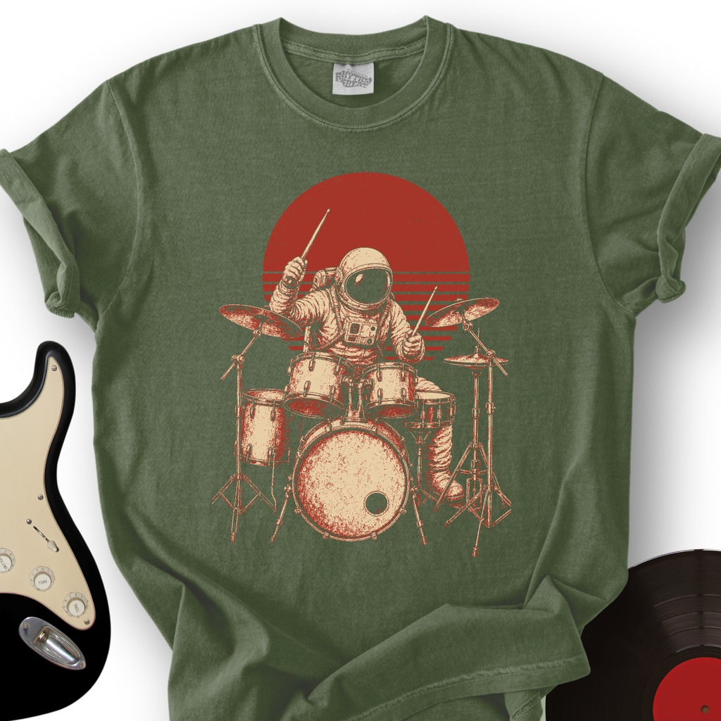 Astronaut Drummer T-Shirt product image 5