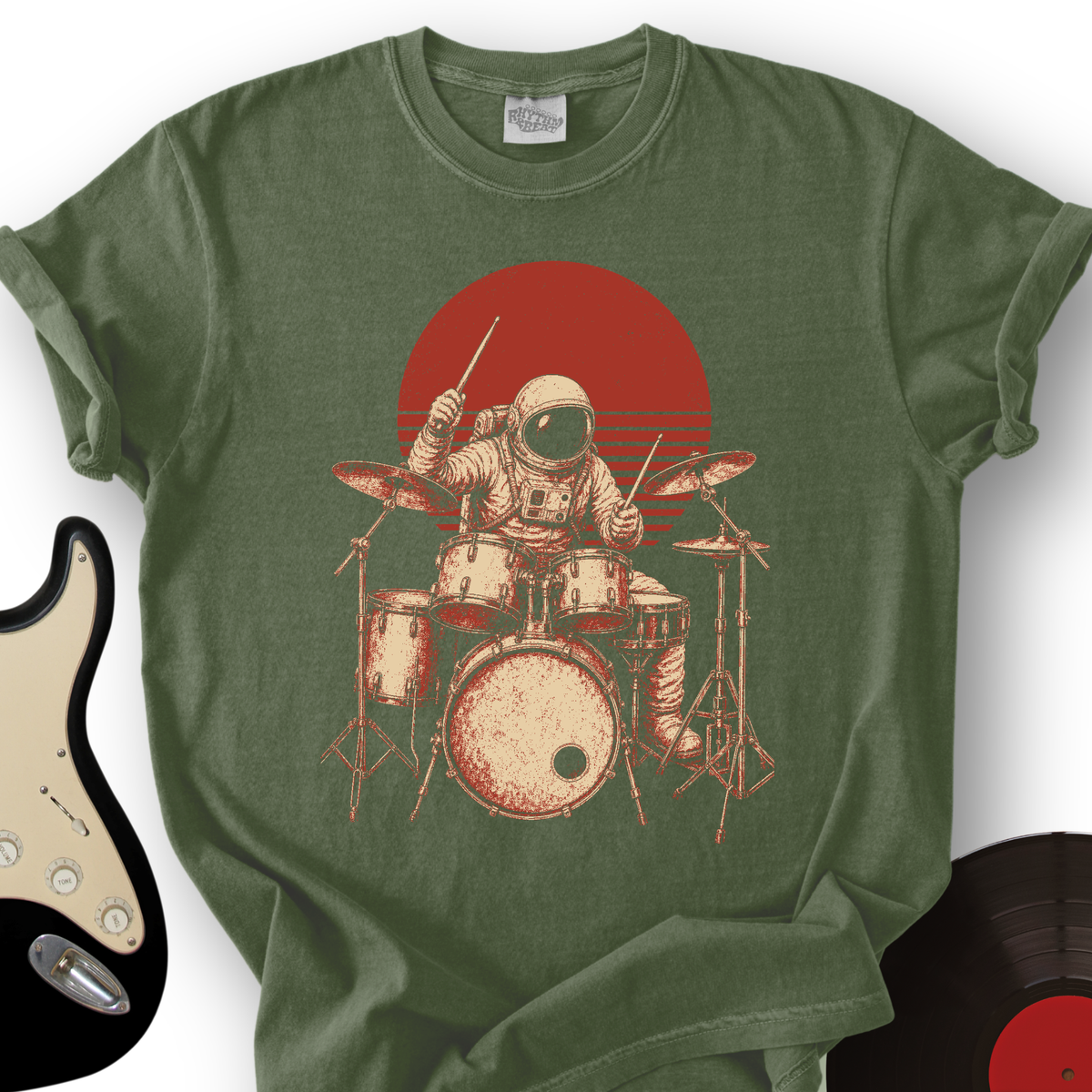 Astronaut Drummer T-Shirt product image 5