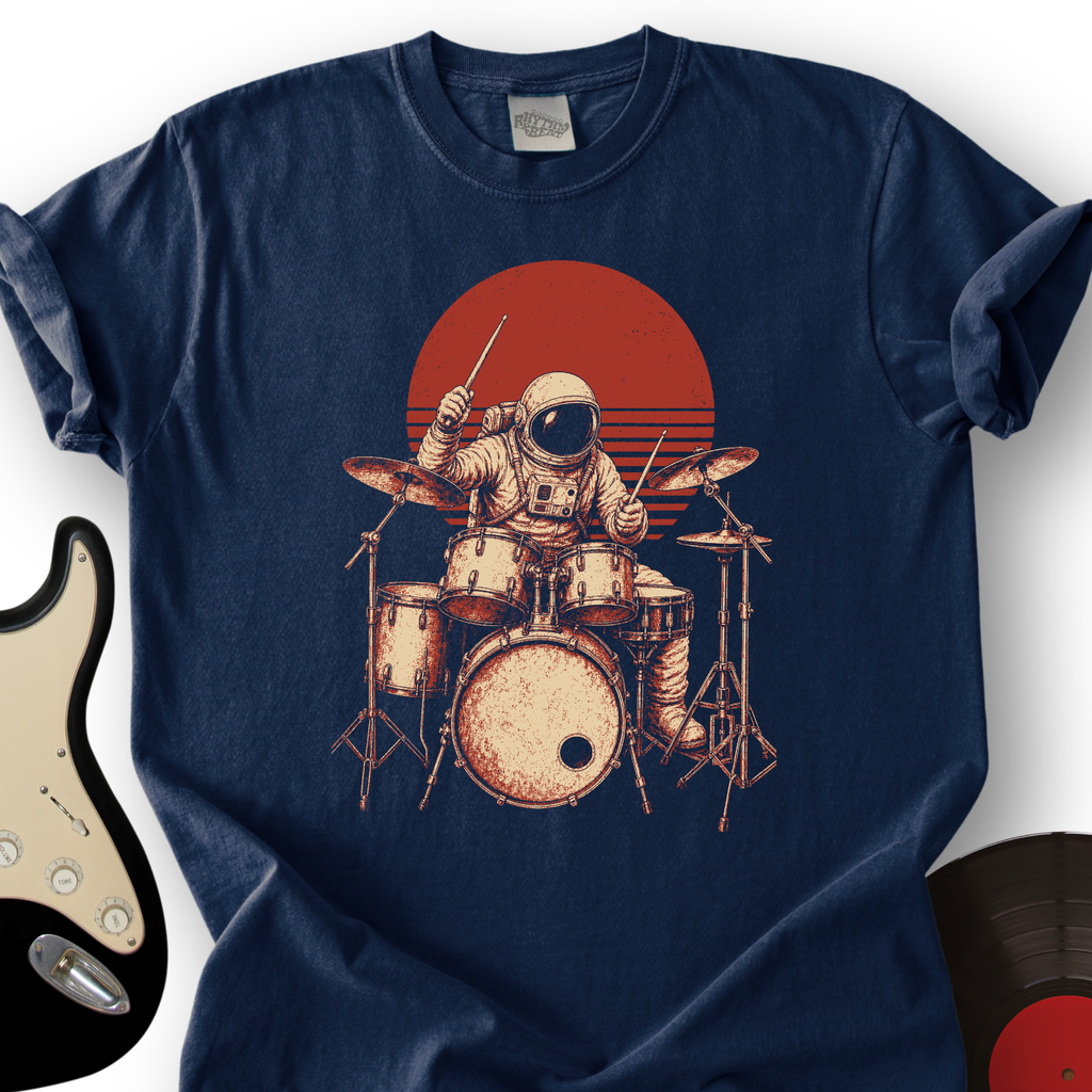 Astronaut Drummer T-Shirt product image 3